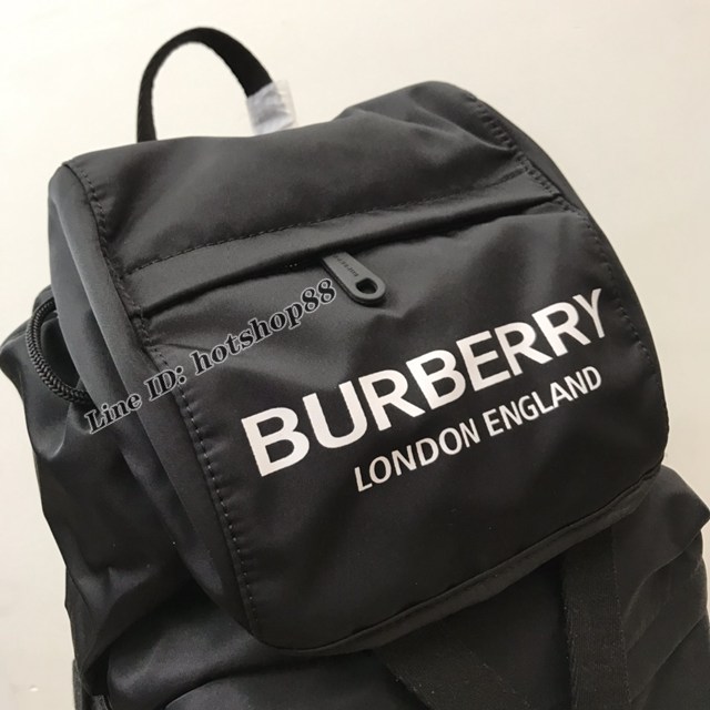 Burberry專櫃新款實用型雙肩包 巴寶莉Vintage復古格紋尼龍男士雙肩包 yxb1448